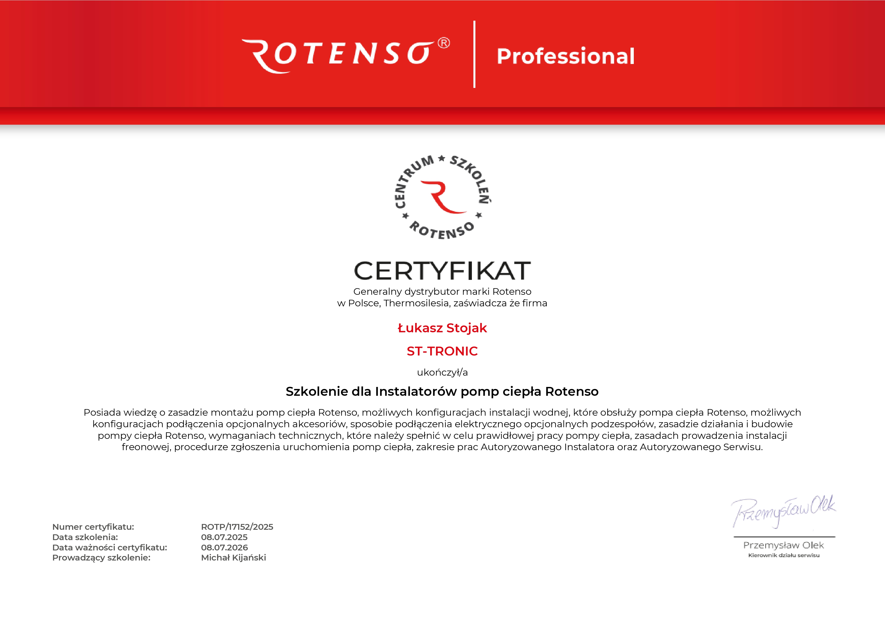 Certyfikat 2